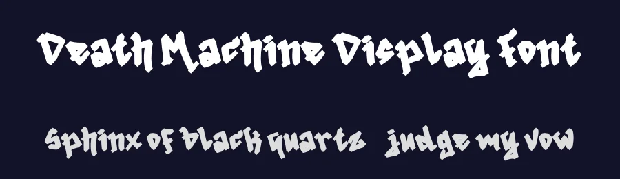 Death Machine Display Font by Yoga Letter — Display Font — thumbnail 2