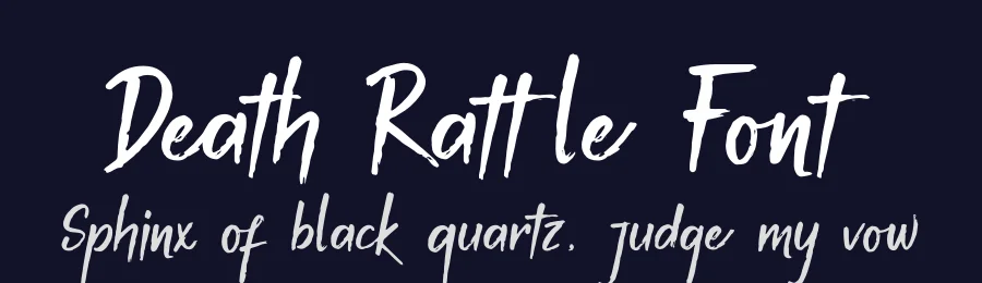 Death Rattle Font by Denustudios — Script Handwritten Font — thumbnail 2
