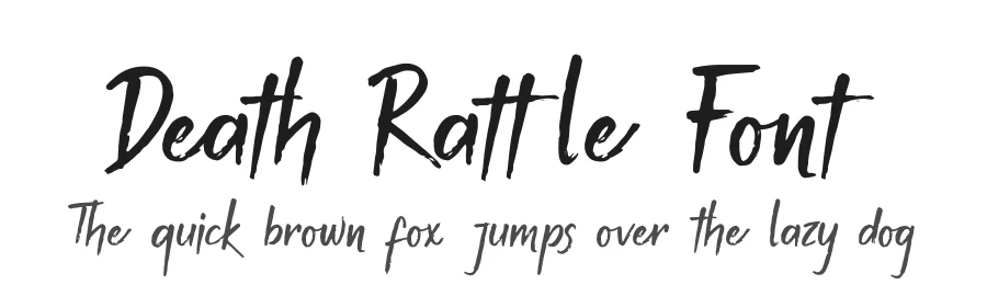 Death Rattle Font by Denustudios — Script Handwritten Font