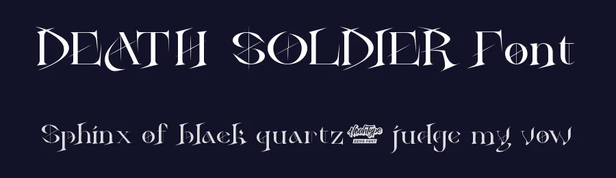 Death Soldier Font by noahtype — Display Font — thumbnail 2