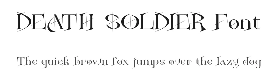 Death Soldier Font by noahtype — Display Font