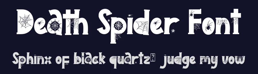 Death Spider Font by Yoga Letter — Display Font — thumbnail 2