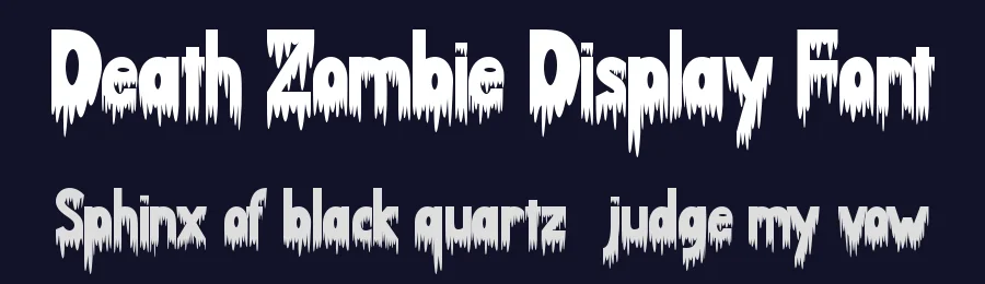 Death Zombie Display Font by Yoga Letter — Display Font — thumbnail 2