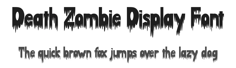 Death Zombie Display Font by Yoga Letter — Display Font