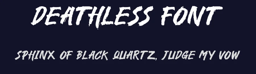 Deathless Font by Aldi Wangsadipa — Display Font — thumbnail 2