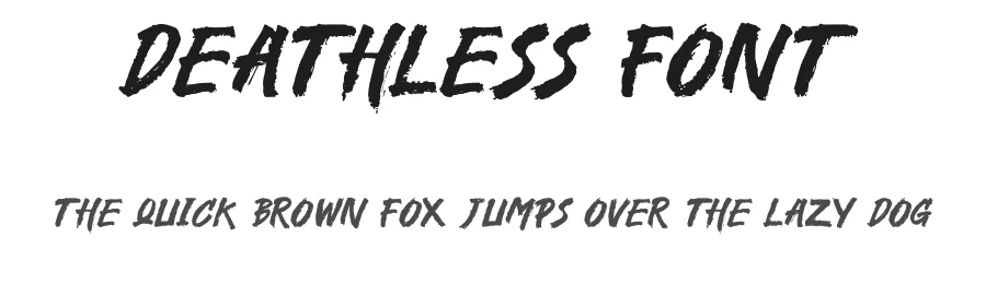 Deathless Font by Aldi Wangsadipa — Display Font