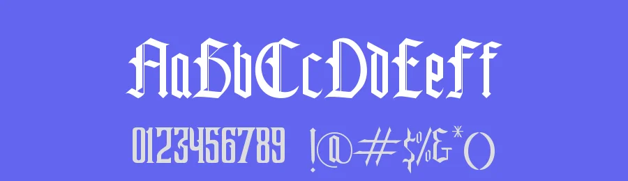 Deathmatch Display Font by fontkong — Blackletter Font — thumbnail 3