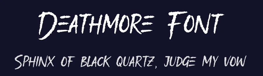 Deathmore Font by Allouse.Studio — Display Font — thumbnail 2