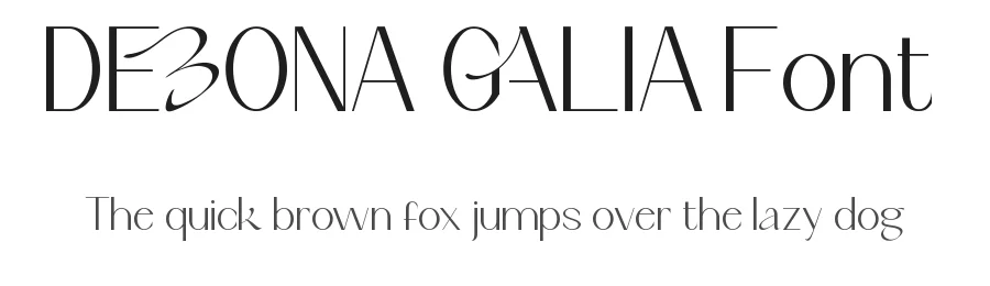 Debona Galia Font by VinType — Display Font