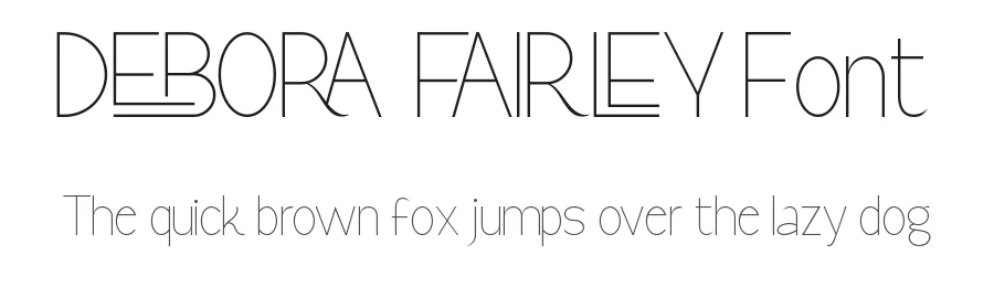 Debora Fairley Font by VinType — Display Font