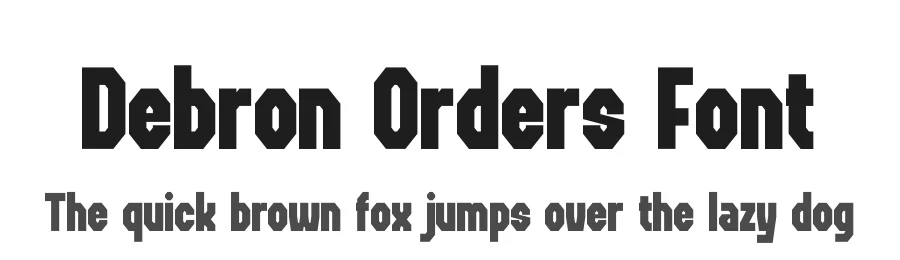 Debron Orders Font by Denustudios — Display Font