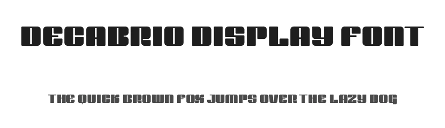 Decabrio Display Font by Namara Creative — Sans Serif Font