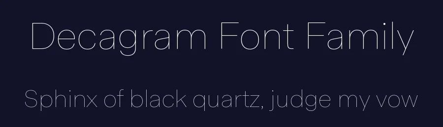 Decagram Font Family by Emtype Foundry — Sans Serif Font — thumbnail 2