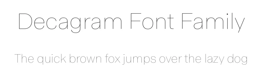 Decagram Font Family by Emtype Foundry — Sans Serif Font