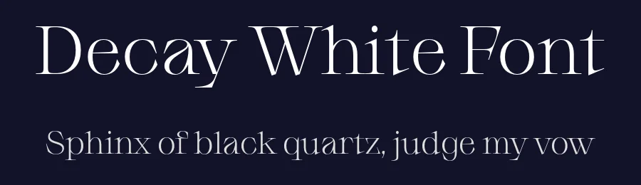 Decay White Font by Due Studio — Serif Font — thumbnail 2