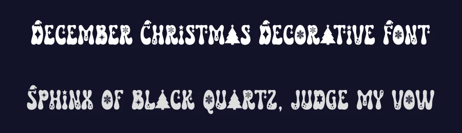December Christmas Decorative Font by airotype — Display Font — thumbnail 2