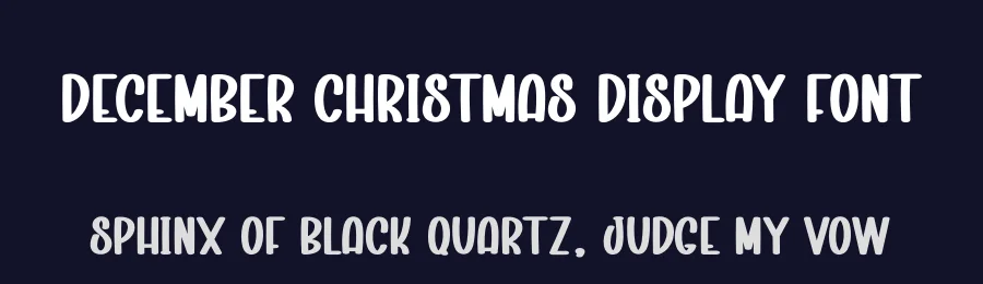 December Christmas Display Font by creativeletter — Display Font — thumbnail 2
