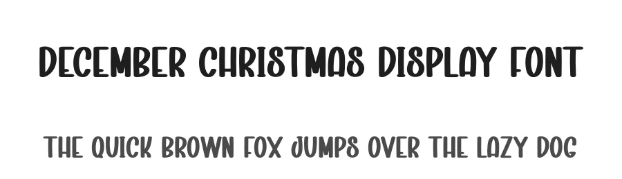 December Christmas Display Font by creativeletter — Display Font