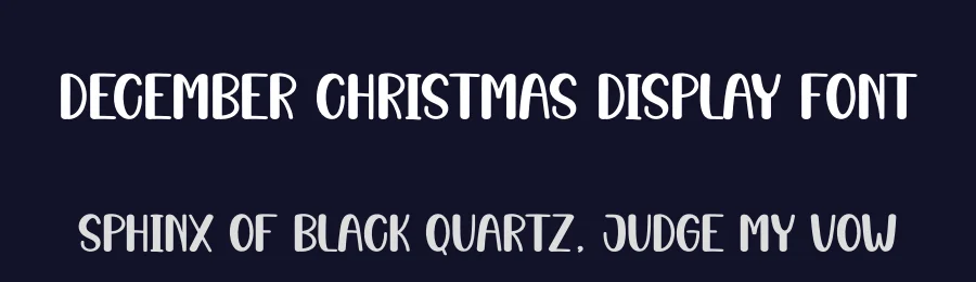 December Christmas Display Font by creativeletter — Display Font — thumbnail 2