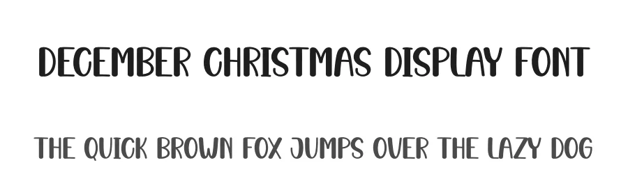 December Christmas Display Font by creativeletter — Display Font