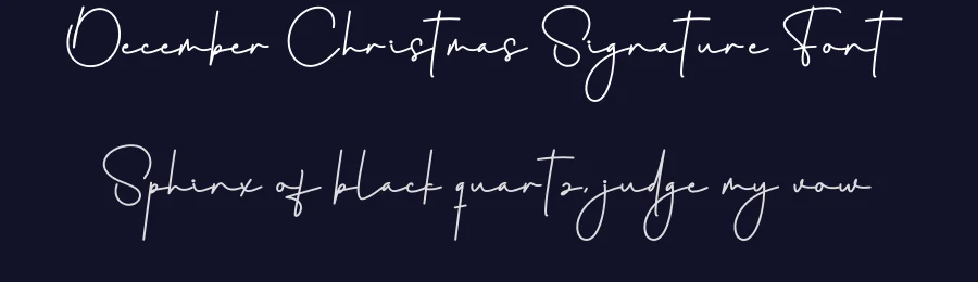 December Christmas Signature Font by creativeletter — Script Handwritten Font — thumbnail 2