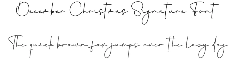 December Christmas Signature Font by creativeletter — Script Handwritten Font