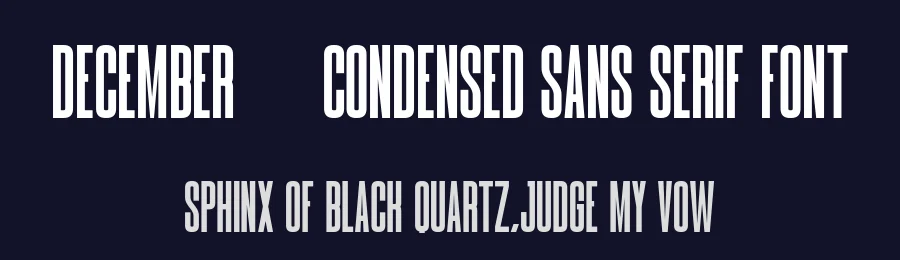 December – Condensed Sans Serif Font by Craftedtype — Display Font — thumbnail 2