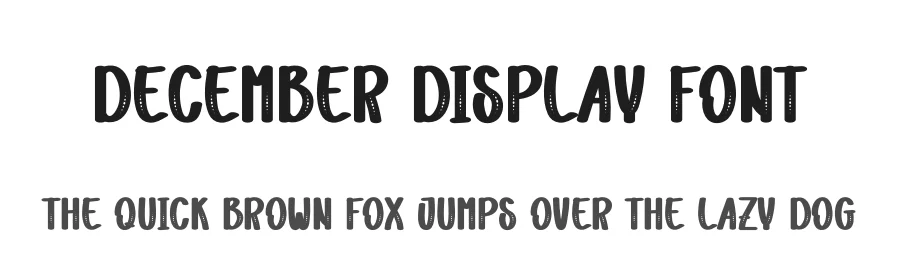 December Display Font by andikastudio — Display Font