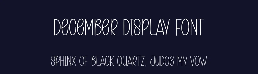 December Display Font by andikastudio — Display Font — thumbnail 2