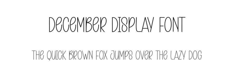 December Display Font by andikastudio — Display Font