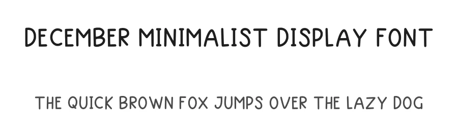 December Minimalist Display Font by Craftedtype — Decorative Font
