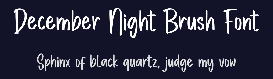 December Night Brush Font by inermediaSTUDIO — Script Handwritten Font — thumbnail 2