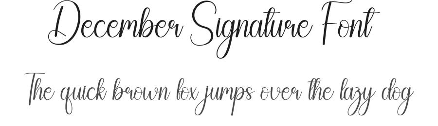 December Signature Font by creativeletter — Script Handwritten Font