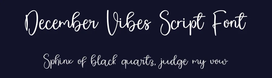 December Vibes Script Font by inermediaSTUDIO — Script Handwritten Font — thumbnail 2
