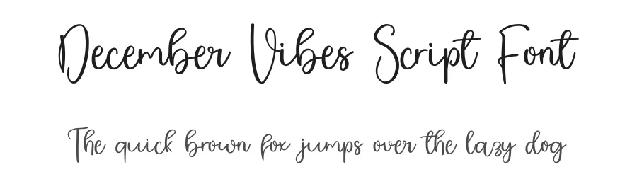 December Vibes Script Font by inermediaSTUDIO — Script Handwritten Font