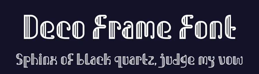 Deco Frame Font by PutraCetol Studio — Display Font — thumbnail 2