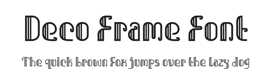 Deco Frame Font by PutraCetol Studio β Display Font