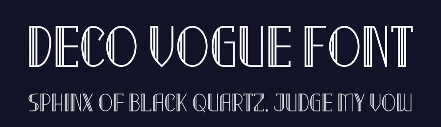 Deco Vogue Font by Shanaf — Display Font — thumbnail 2
