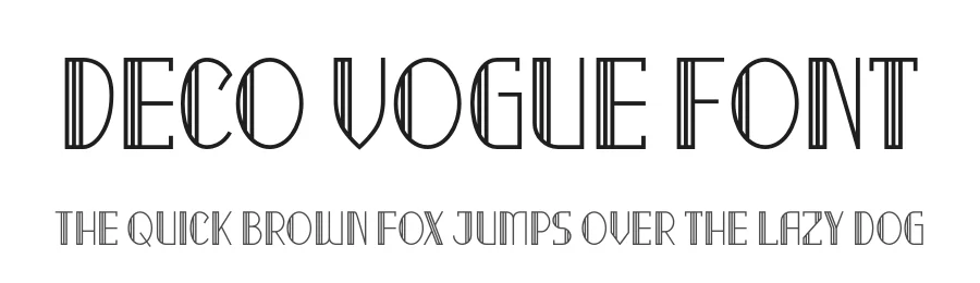 Deco Vogue Font by Shanaf — Display Font
