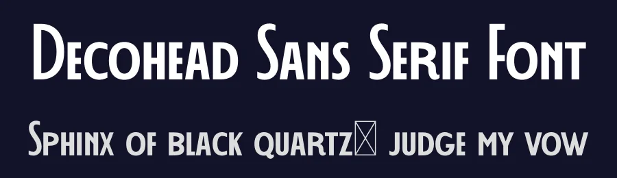 Decohead Sans Serif Font by Headfonts Store — Decorative Font — thumbnail 2