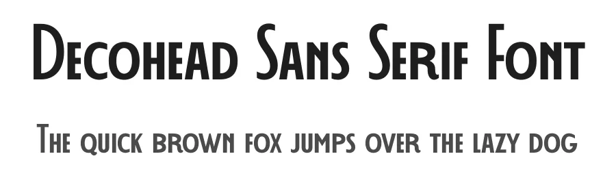 Decohead Sans Serif Font by Headfonts Store — Decorative Font