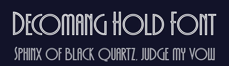 Decomang Hold Font by alit design — Display Font — thumbnail 2