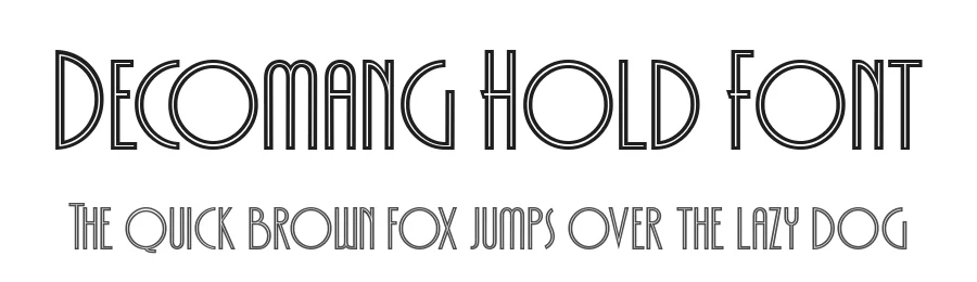 Decomang Hold Font by alit design — Display Font