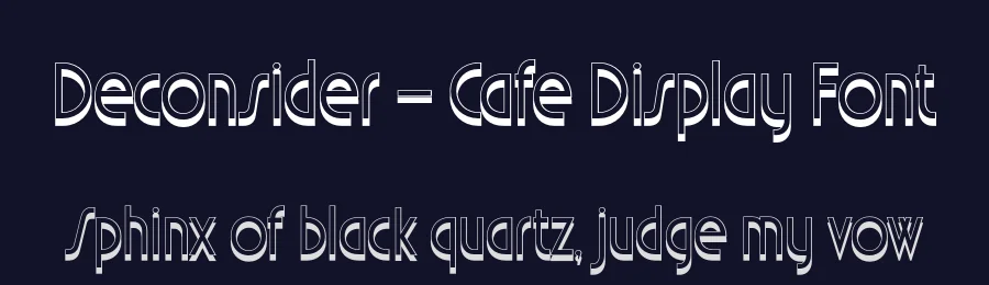 Deconsider – Cafe Display Font by Casloop Studio — Display Font — thumbnail 2