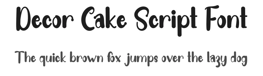 Decor Cake Script Font by freshtypeink — Display Font