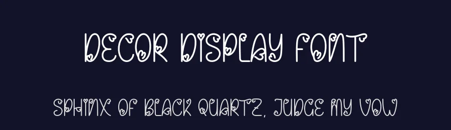 Decor Display Font by andikastudio — Display Font — thumbnail 2