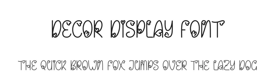 Decor Display Font by andikastudio — Display Font
