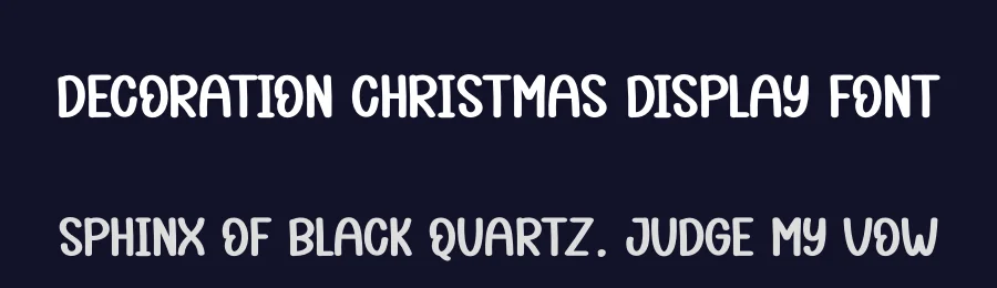 Decoration Christmas Display Font by creativeletter — Display Font — thumbnail 2