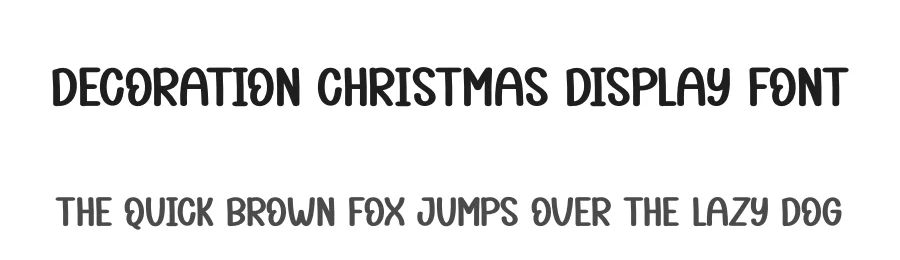 Decoration Christmas Display Font by creativeletter — Display Font