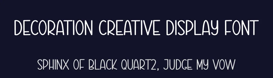 Decoration Creative Display Font by creativeletter — Display Font — thumbnail 2